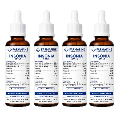 Fórmula para Insônia em Gotas 4 frascos